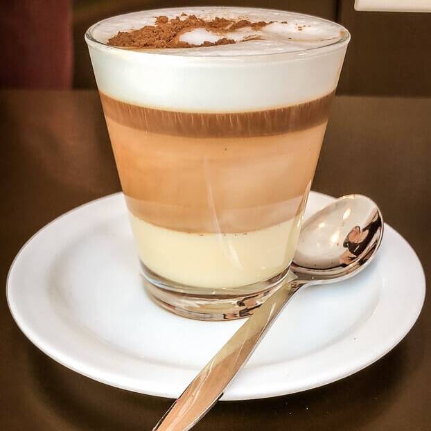 Teneriffa Barraquito Kaffee