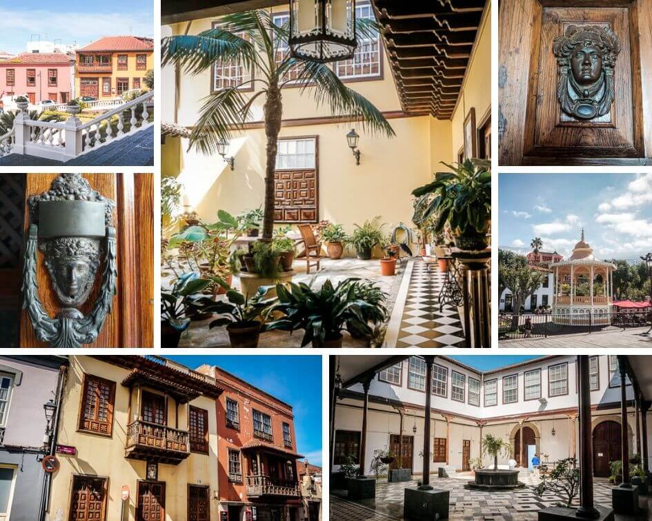 Teneriffa Sehensw&uuml;rdigkeiten La Orotava Innenhof Geb&auml;ude Altstadt