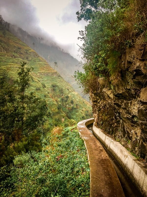 Portugal Madeira Levadamauer Levada Nova Wandern