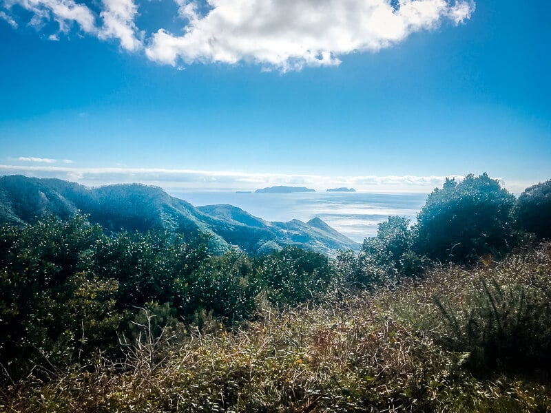 Portugal Madeira Portela Ausblick auf Porto Santo