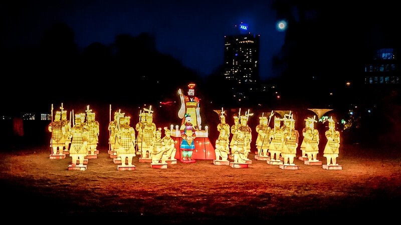 K&ouml;ln Sehensw&uuml;rdigkeiten China Light Festival Terrakotta Armee Nacht Lichter
