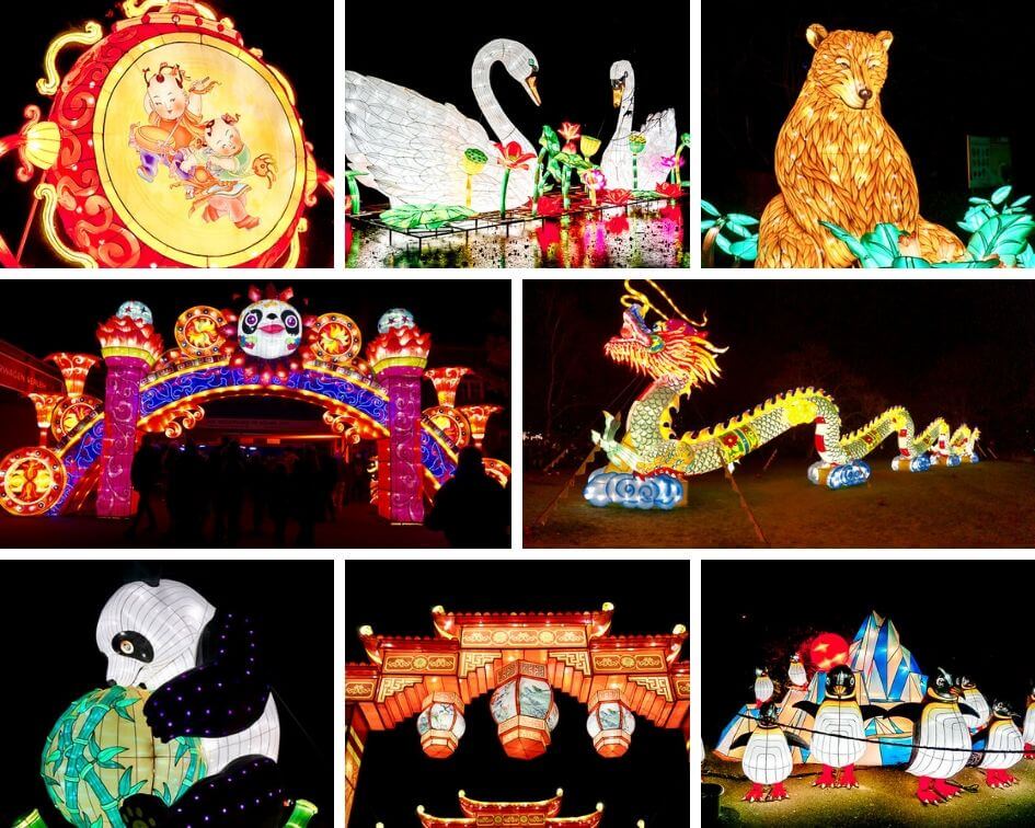 K&ouml;ln Sehensw&uuml;rdigkeiten China Light Festival Impressionen Nacht Lichter