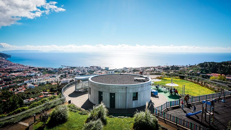 Portugal Madeira Sehensw&uuml;rdigkeiten Funchal Miradouro Meerblick
