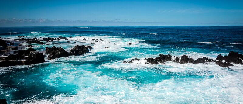Portugal Madeira Sehensw&uuml;rdigkeiten Porto Moniz Meer