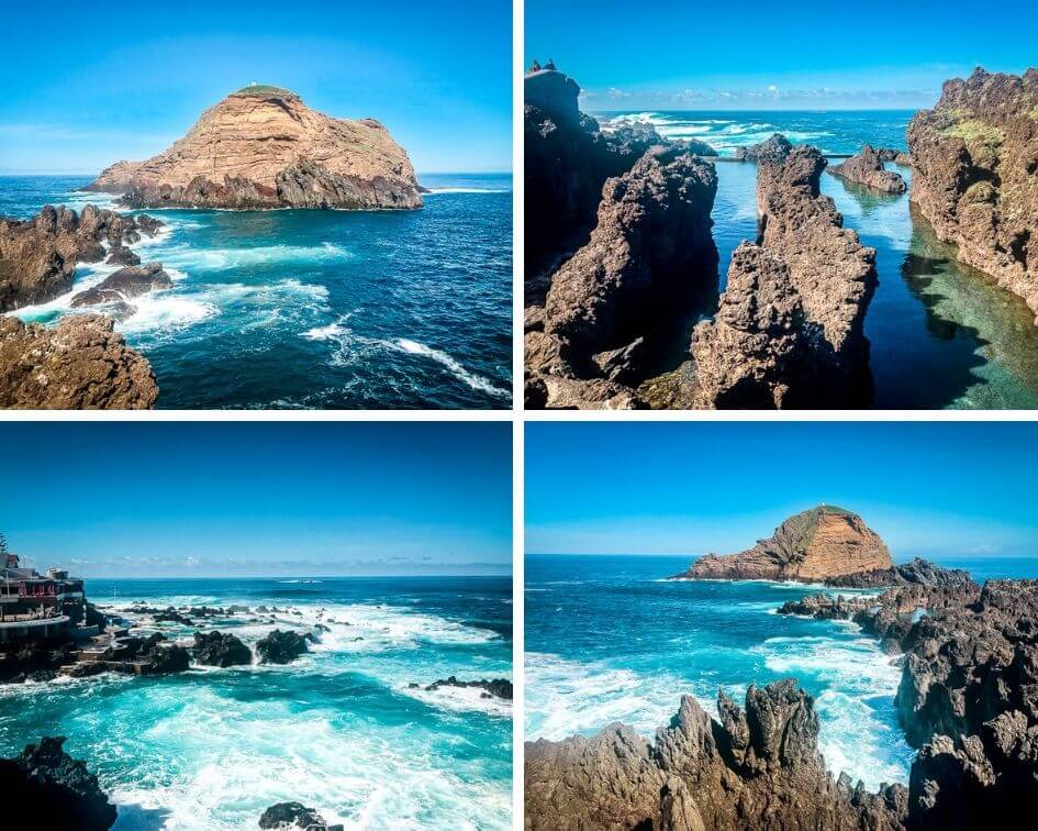 Portugal Madeira Sehensw&uuml;rdigkeiten Porto Moniz Meer Meerwasserpools