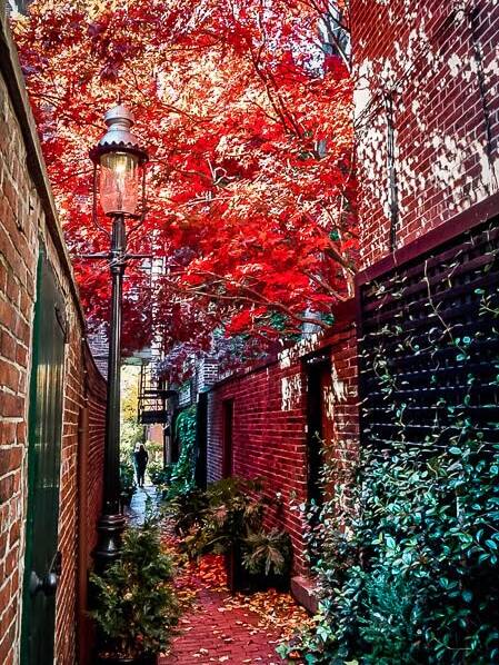 Boston USA Indian Summer Beacon Hill