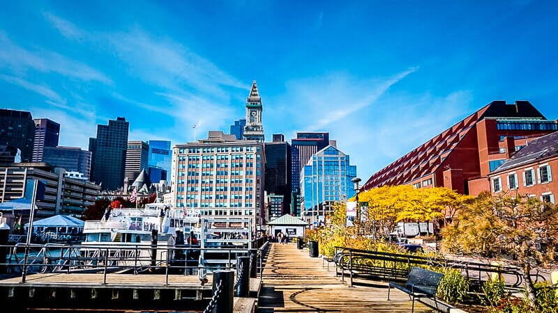 Boston USA Boston Waterfront Boston Harbor Walk