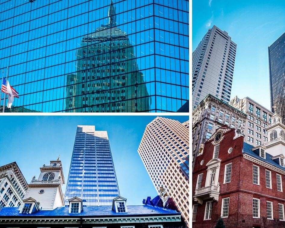 Boston USA Freedom Trail Skyline Geb&auml;ude alt und neu