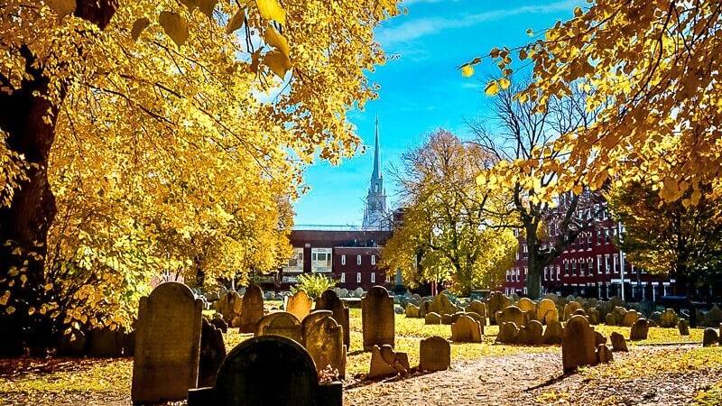 Boston USA Freedom Trail Friedhof