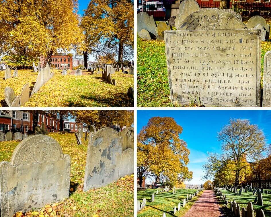 Boston USA North End Friedhof Freedom Trail