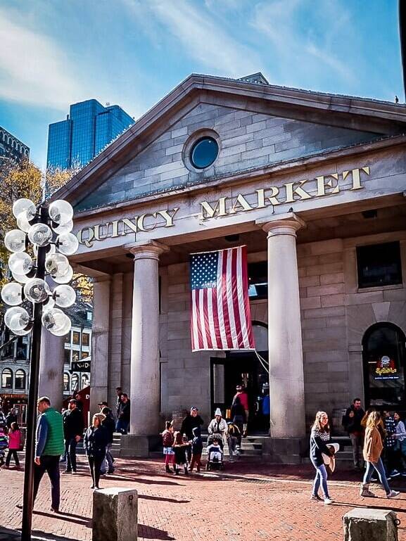 Boston USA Quincy Market Fastfood Freedom Trail