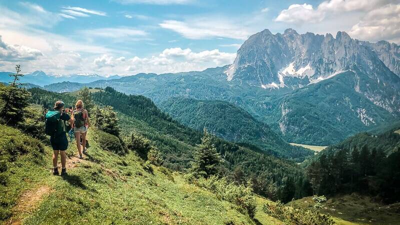 Wilder Kaiser Koasa Trail Wandern Etappe 3 Teufelsgasse Wanderweg