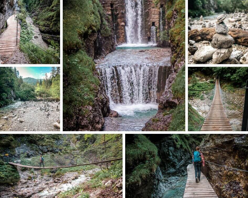 Wilder Kaiser Koasa Trail Wandern Etappe 4 Grie&szlig;bachklamm Wasserfall