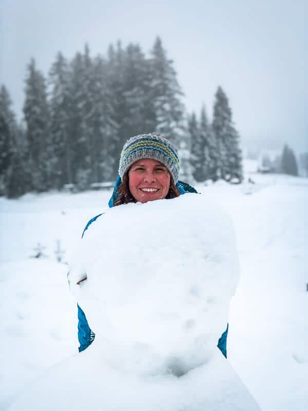 Pillerseetal Neuschnee Schneemann Couchflucht