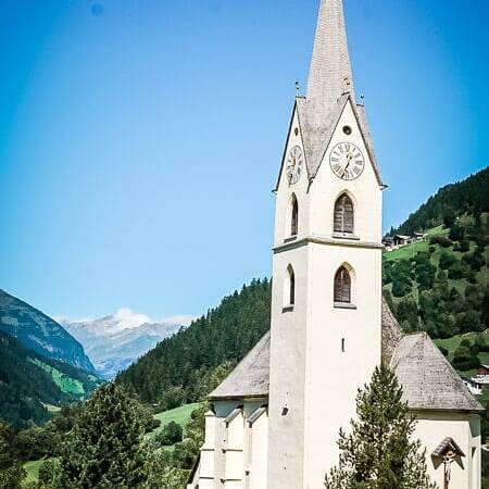 Hohe Tauern Mörtschach Kirche Alpe Adria Trail