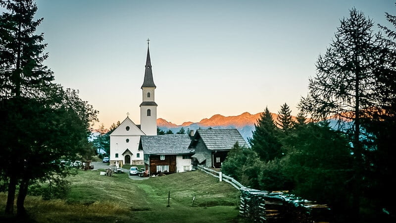 Hohe Tauern Marterle Abendidylle Alpe Adria Trail