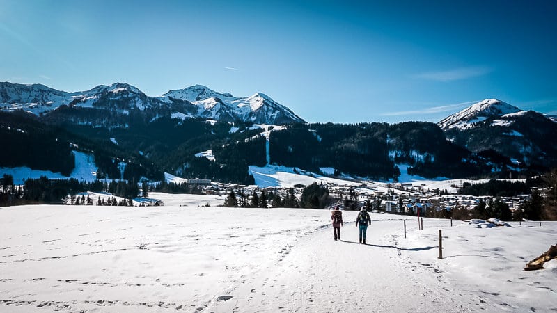 Pillerseetal Buchensteinwandrundweg von Hochfilzen nach Fieberbrunn im Winter