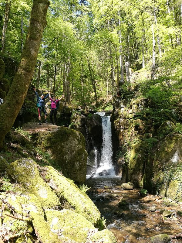Wasserfall auf dem Fernwanderwege Albsteig im Schwarzwald