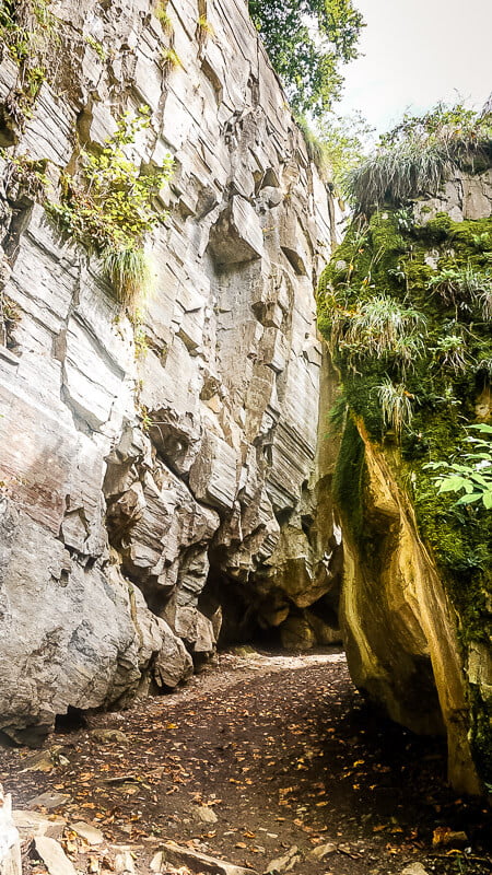 Barbarossaschlucht Felsenwand Alpe Adria Trail Etappe 9