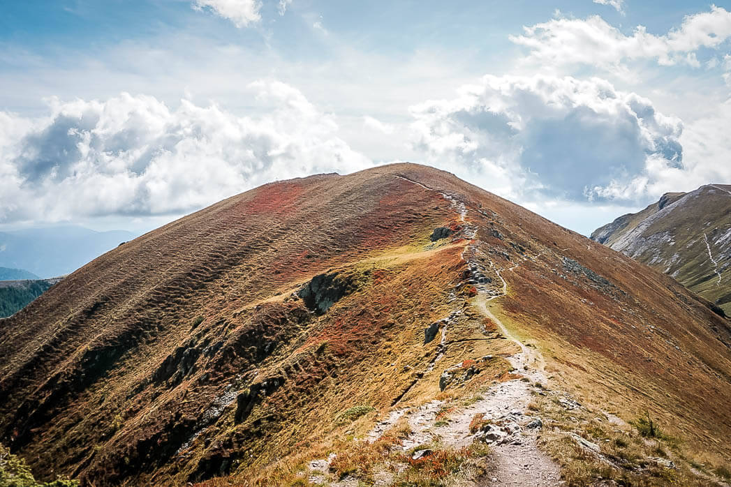 Nockberge in Kärnten auf dem Fernwanderwege Alpe-Adria-Trail