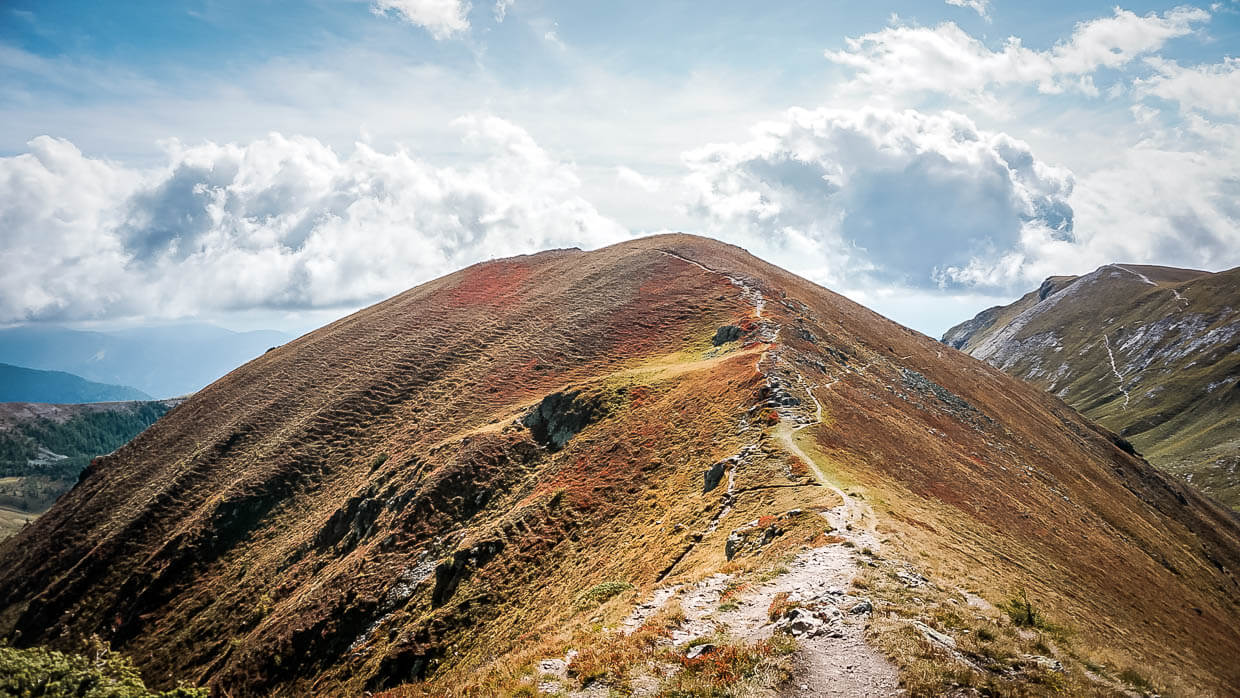 Nockberge in Kärnten auf dem Fernwanderwege Alpe-Adria-Trail