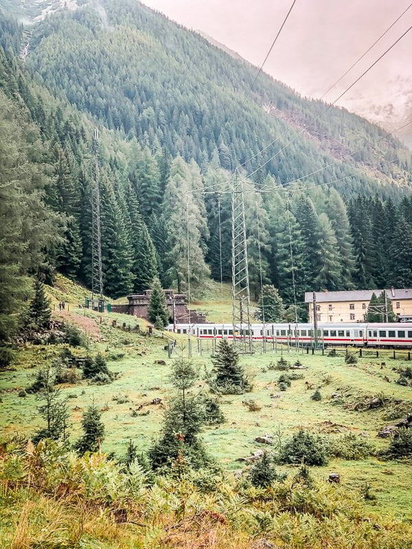 Tauerntunnel in Mallnitz Alpe Adria Trail Etappe 7