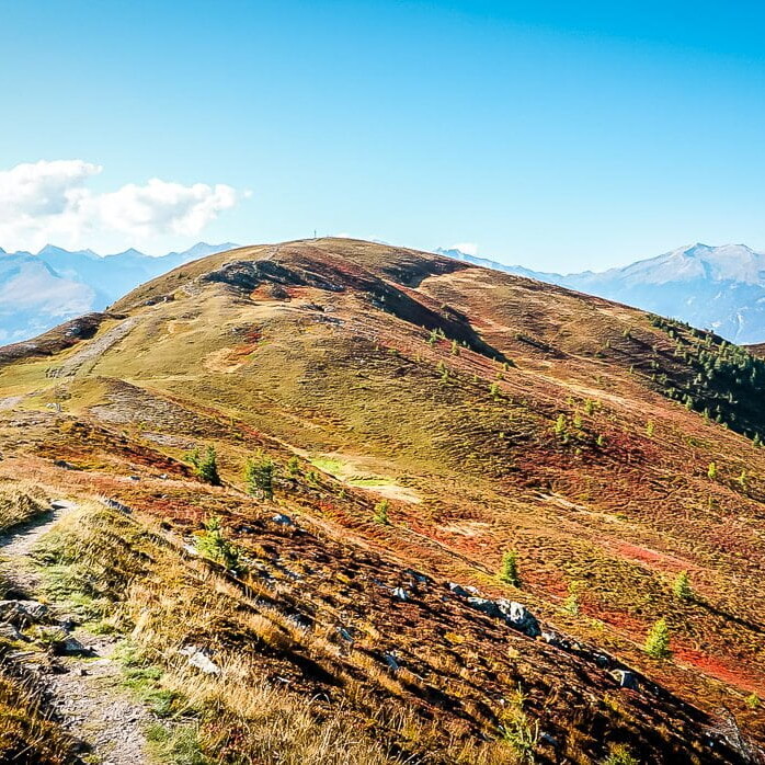 Wanderpfad Alpe Adria Trail vom Tschiernock zum Tschierweger Nock