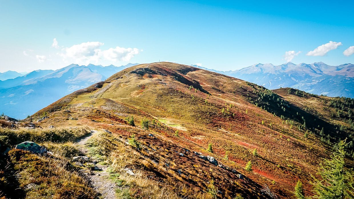 Wanderpfad Alpe Adria Trail vom Tschiernock zum Tschierweger Nock