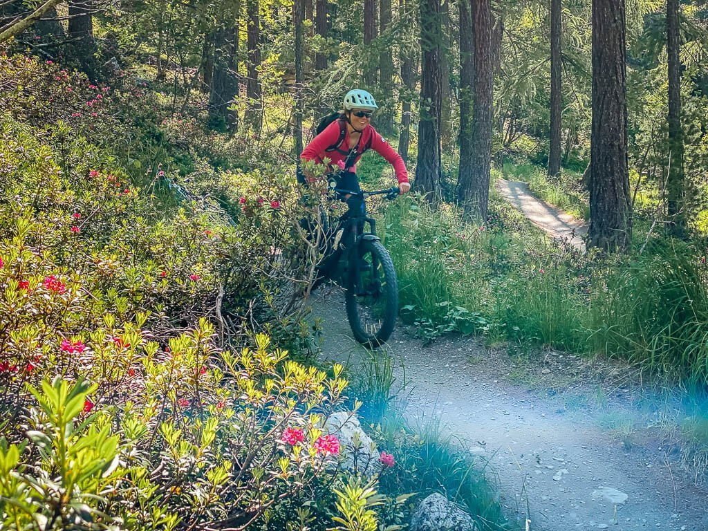 Couchflucht Sabrina Bechtold Mountainbike Moostrail Zermatt