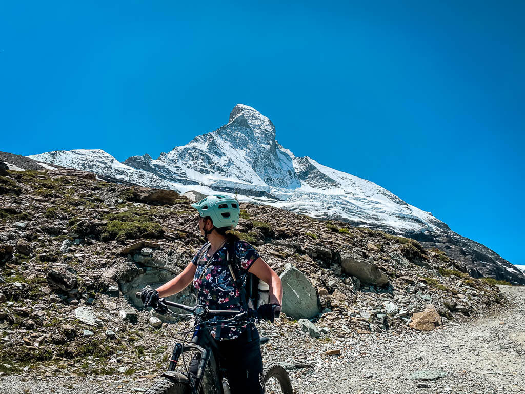 Zermatt Biken: Couchflucht mit Mountainbike am Matterhorn