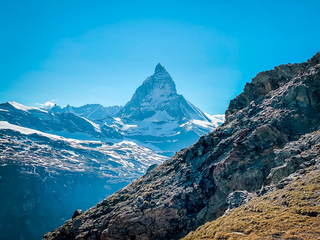 Blick auf das Matterhorn vom Gornergrat in Zermatt