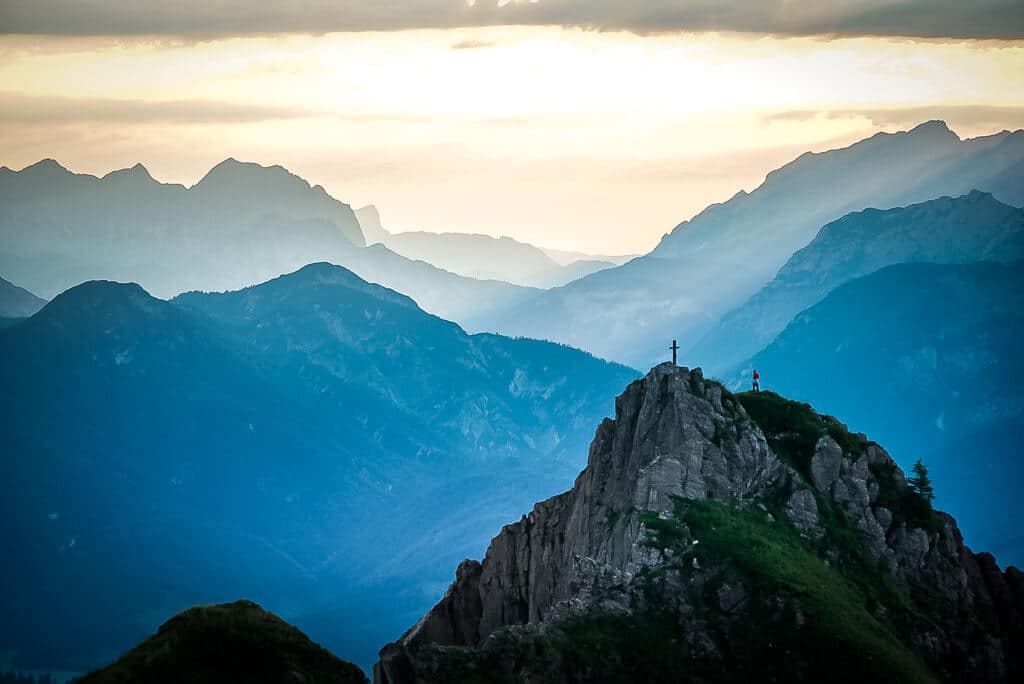 WaiWi Bergpanorama von der Henne mit Blick auf den Marokka Gipfel
