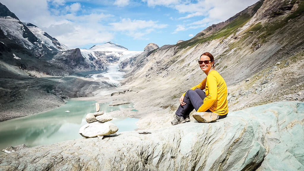 Couchflucht Sabrina Bechtold am Gro&szlig;glockner auf dem Alpe-Adria-Trail