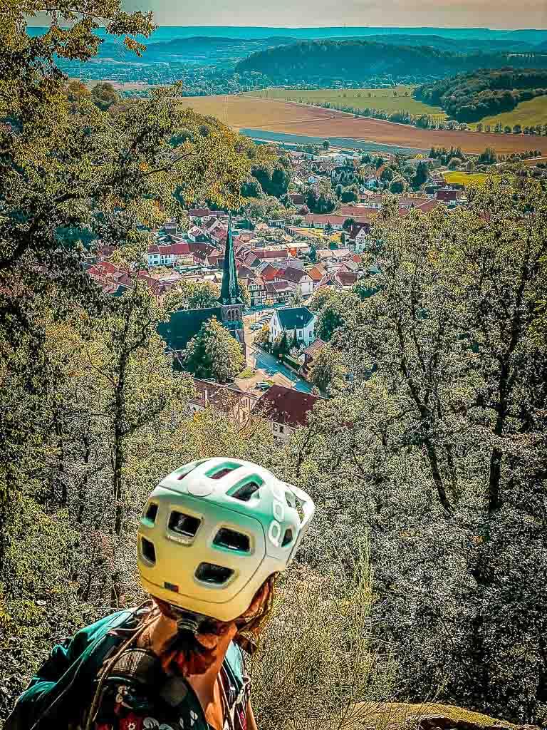 Ausblick auf das sch&ouml;ne &Ouml;rtchen Ilfeld von der Burschenklippe
