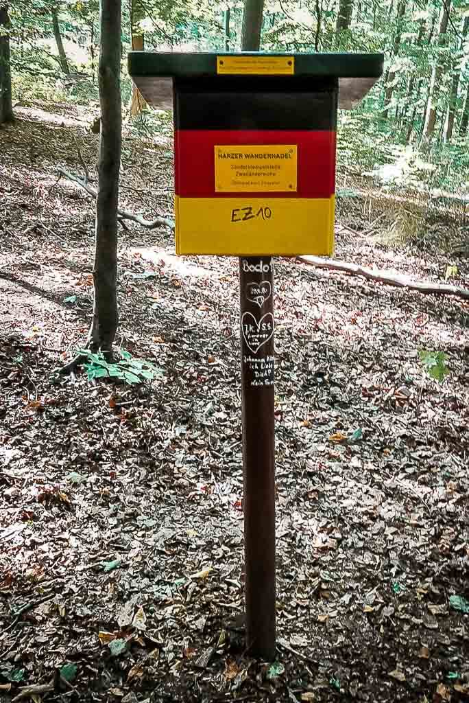 Stempelstelle der Harzer Wandernadel auf dem 