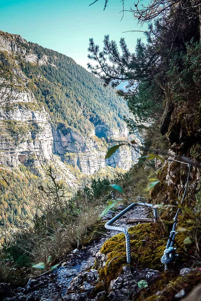 Via Ferrata-Klettersteig zwischen Rifugio Selvata und Malga Andalo
