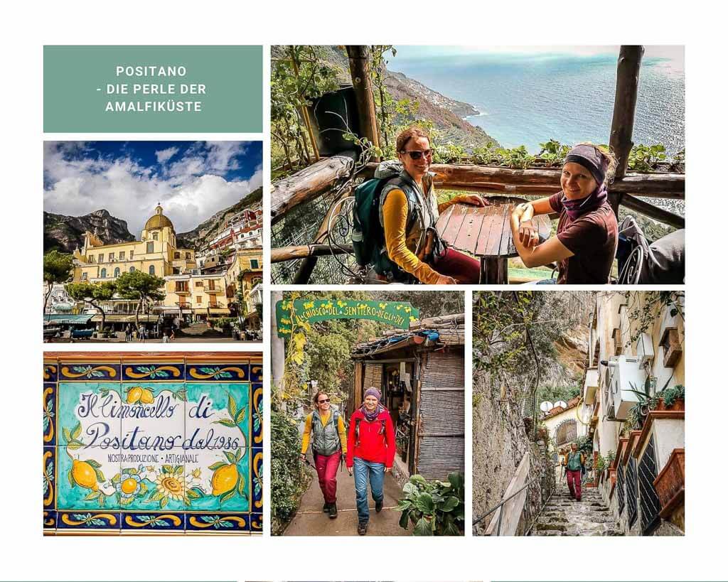 Couchflucht wandert nach Positano an der Amalfik&uuml;ste in Kampanien