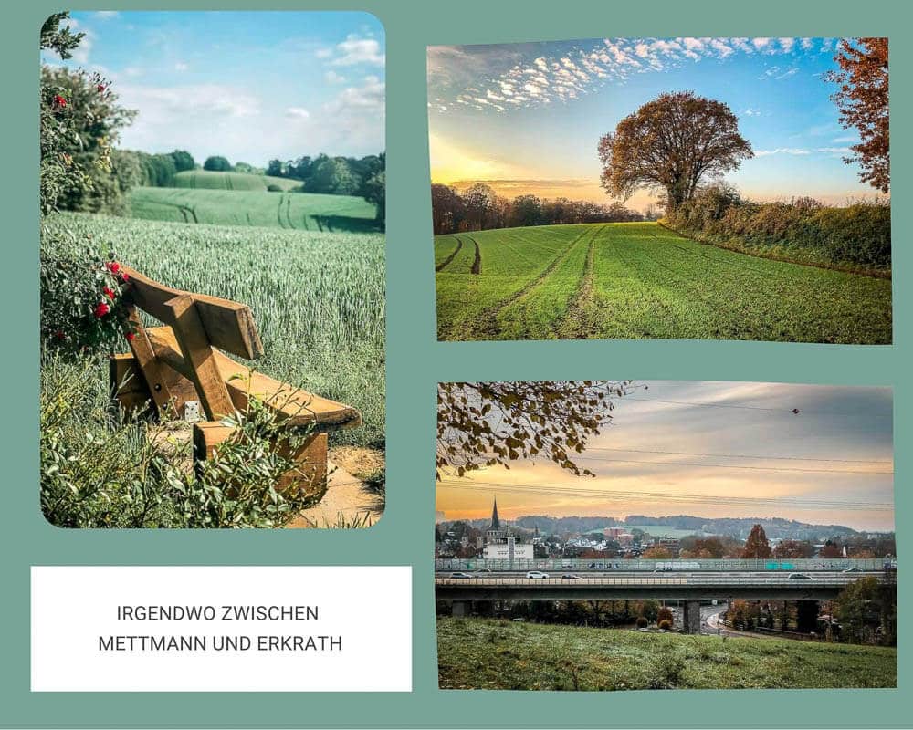 Wandern Bergisches Land Landschaftsidylle und Feldwege zwischen Mettmann und Erkrath