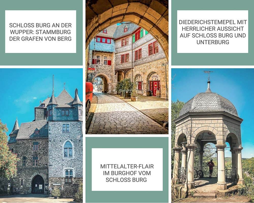 Wandern Bergisches Land Schloss Burg in Solingen an der Wupper