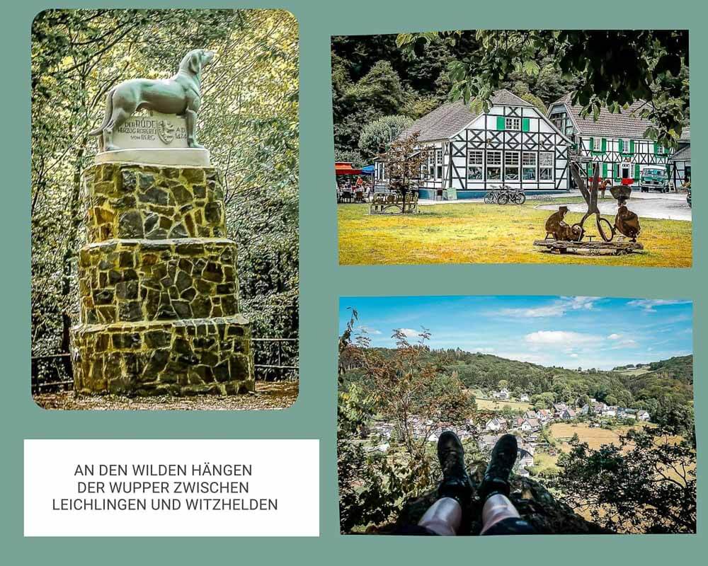 Wandern Bergisches Land Wupperhaenge Leichlingen Witzfelden R&uuml;denstein