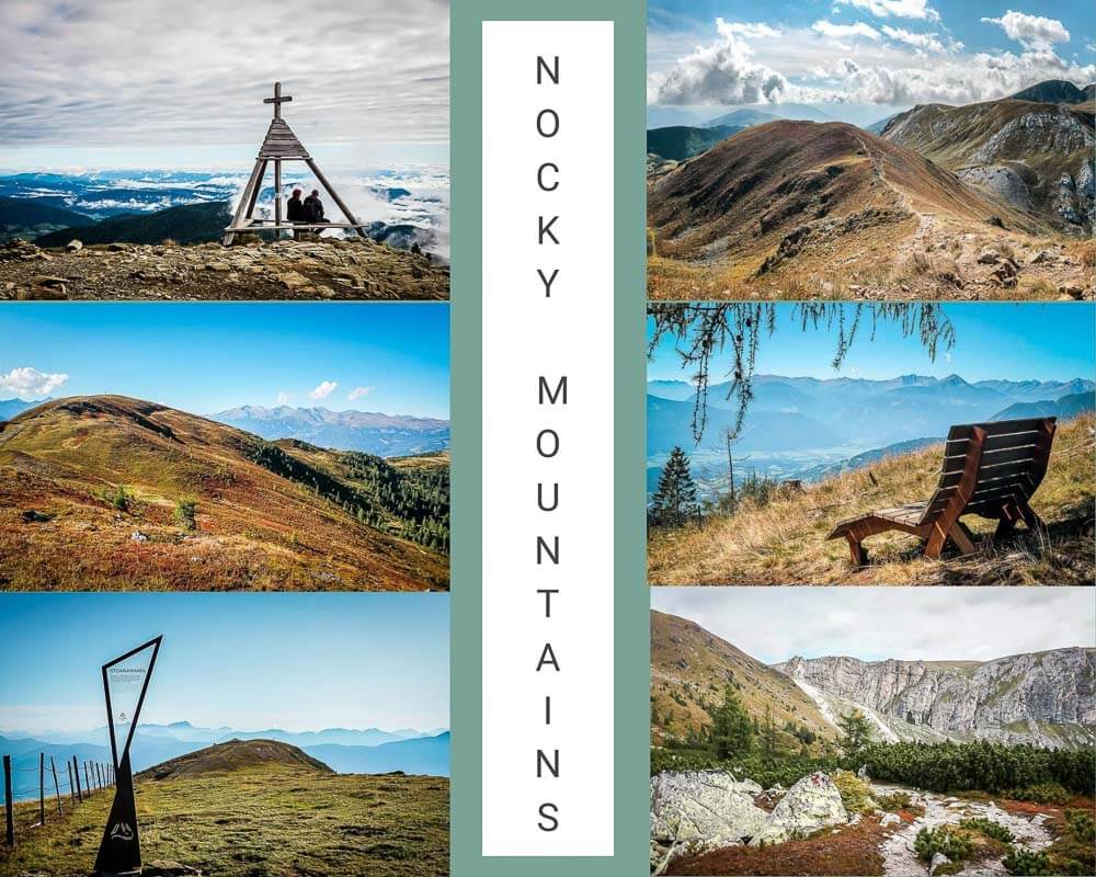 Die sch&ouml;nsten Orte in &Ouml;sterreich in den Nockbergen in K&auml;rnten mit Berglandschaft