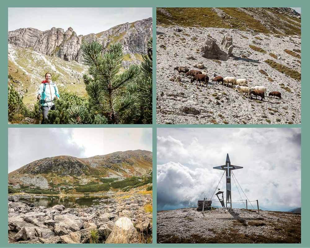 Couchflucht Sabrina Bechtold in den Nockbergen am Nassbodensee und auf dem Gipfel des Predigerstuhls