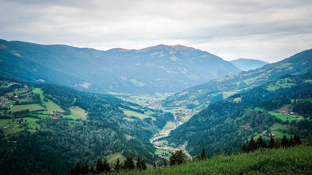 Nockberge Wandern Landschaft bei Arriach