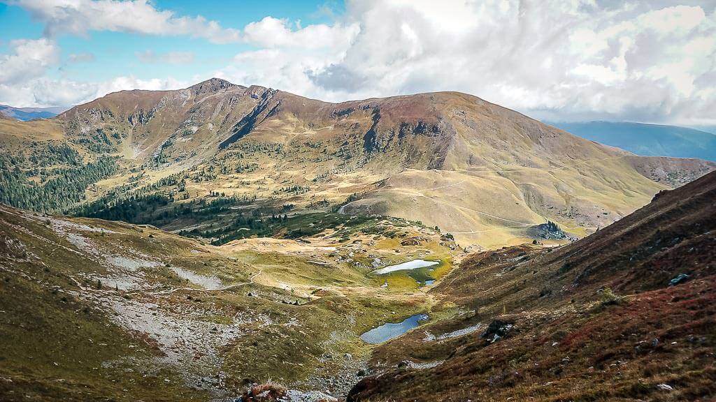 Nockberge wandern auf dem Alpe Adria Trail am Pfannock und den Pfannseen