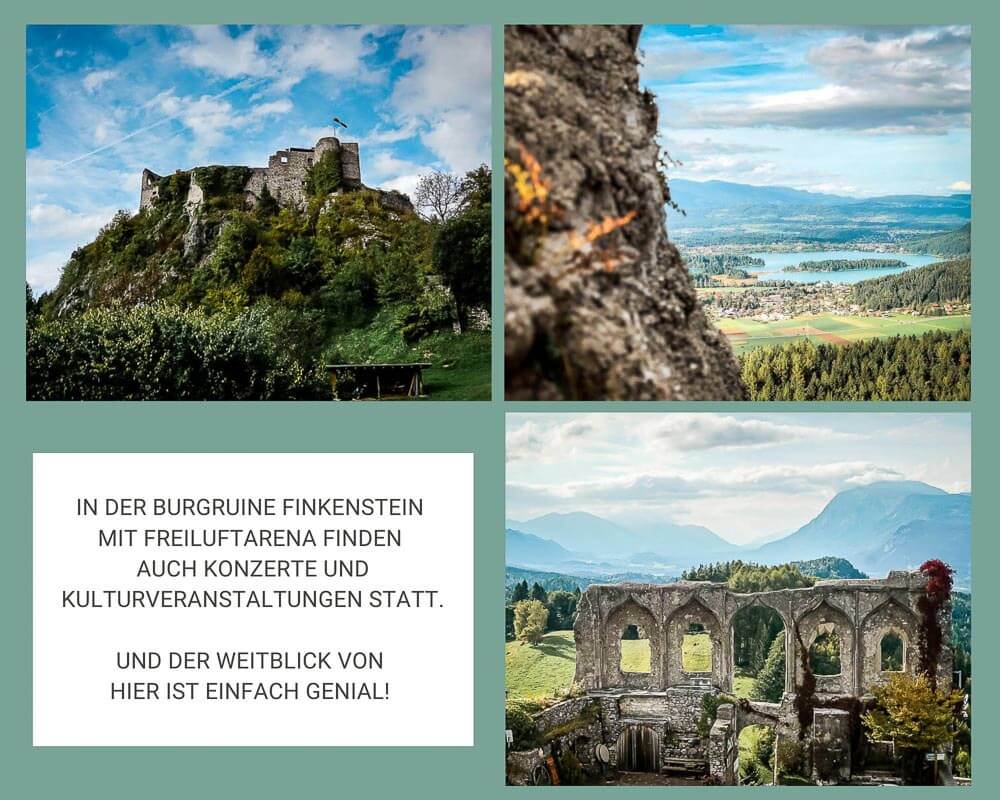 Burgruine Finkenstein am Faaker See in K&auml;rnten