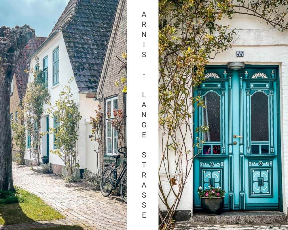 Lange Stra&szlig;e in Arnis am Ostseefjord Schlei