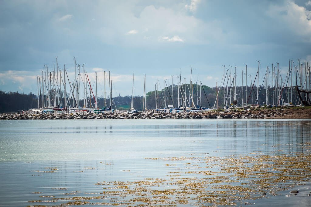 Hafen von Maasholm am Ostseefjord Schlei