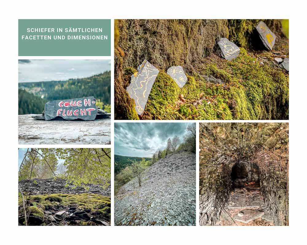 Frankenwald wandern mit Schieferhalden auf dem 12 Apostel Weg