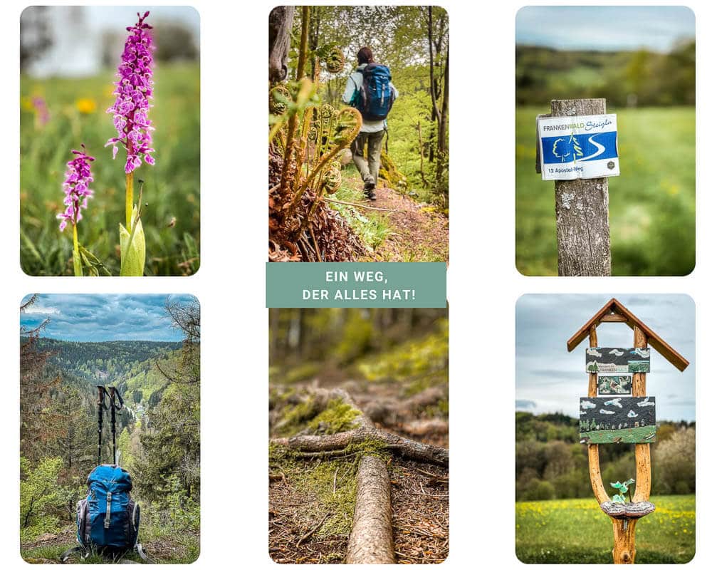 Frankenwald wandern auf dem 12 Apostel Weg