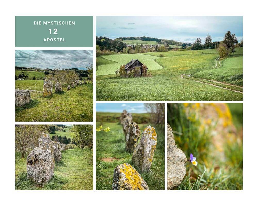 Wandern im Frankenwald an den 12 Apostel Steinen bei Geroldsgr&uuml;n